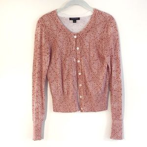 Banana Republic Orange Polka Dot Cardigan